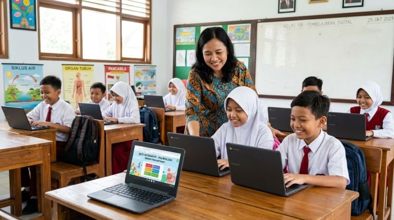 Penerapan Pembelajaran Digital Interaktif Berbasis Chromebook